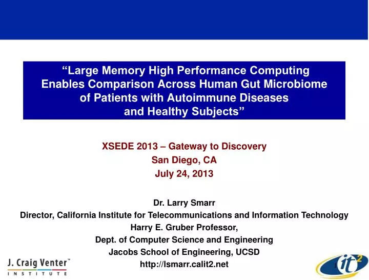 xsede 2013 gateway to discovery san diego ca july 24 2013