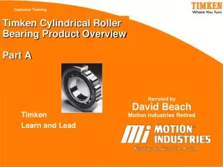Timken Cylindrical Roller Bearing Product Overview Part A