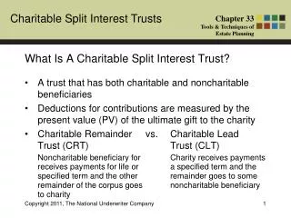 What Is A Charitable Split Interest Trust?