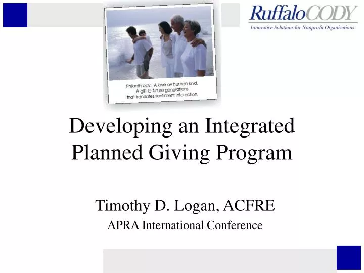 developing an integrated planned giving program