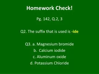 Homework Check!