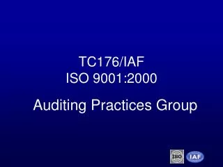 TC176/IAF ISO 9001:2000