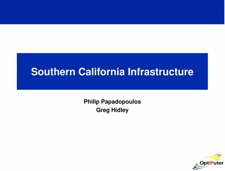southern california infrastructure