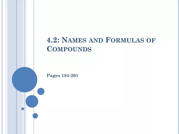 4 2 names and formulas of compounds