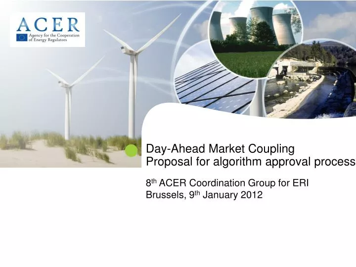 day ahead market coupling proposal for algorithm approval process