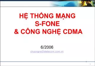h th ng m ng s fone c ng ngh cdma