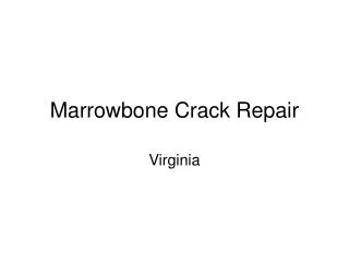 Marrowbone Crack Repair