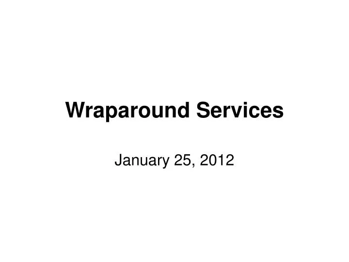 wraparound services