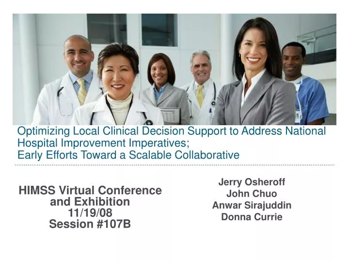 himss virtual conference and exhibition 11 19 08 session 107b