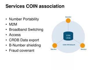 Services COIN association