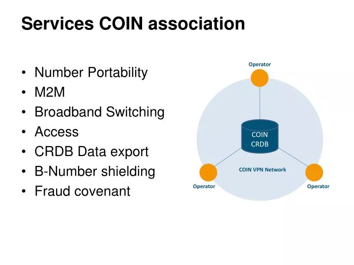 services coin association