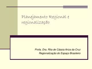planejamento regional e regionaliza o