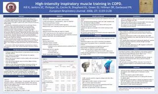 High-intensity inspiratory muscle training in COPD.