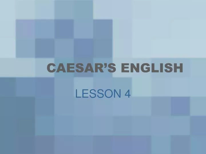 caesar s english