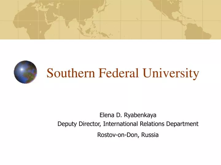 southern federal university