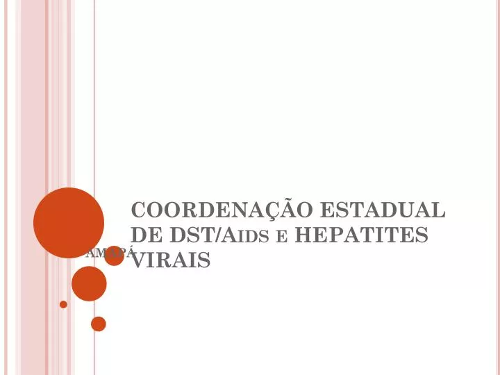 coordena o estadual de dst aids e hepatites virais