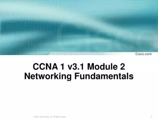 PPT - CCNA 1 Module 10 Routing Fundamentals And Subnets PowerPoint ...