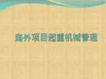 海外项目起重机械管理 - slide 1