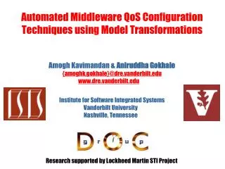 Automated Middleware QoS Configuration Techniques using Model Transformations