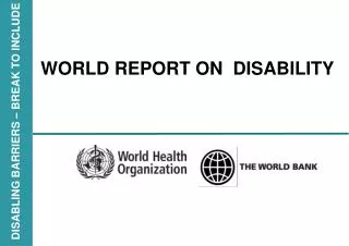 WORLD REPORT ON DISABILITY