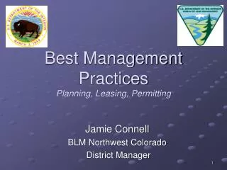 Best Management Practices Planning, Leasing, Permitting