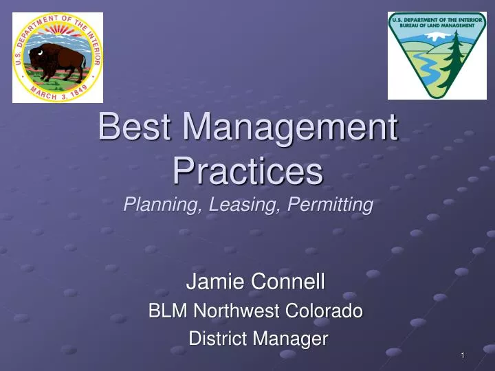 best management practices planning leasing permitting