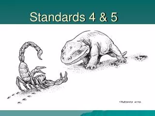 Standards 4 &amp; 5