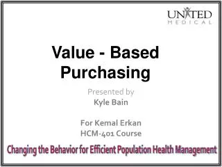 Value - Based Purchasing