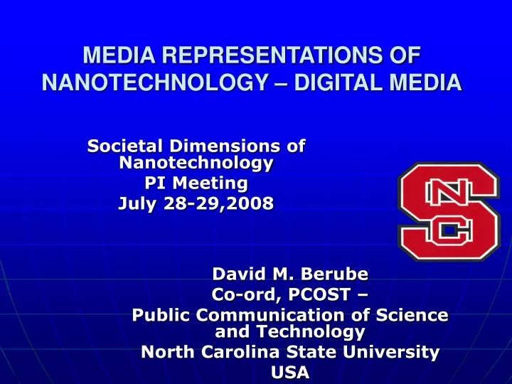 media representations of nanotechnology digital media