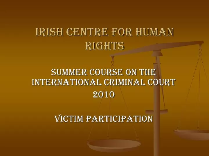 irish centre for human rights