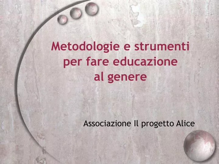 associazione il progetto alice