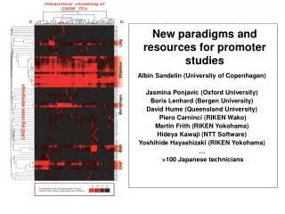 New paradigms and resources for promoter studies