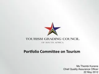 Portfolio Committee on Tourism