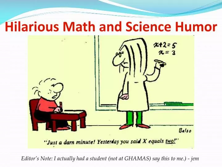 hilarious math and science humor