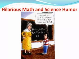 Hilarious Math and Science Humor