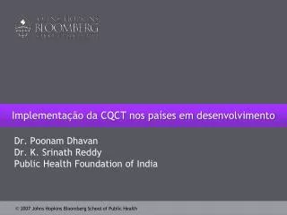 implementa o da cqct nos pa ses em desenvolvimento