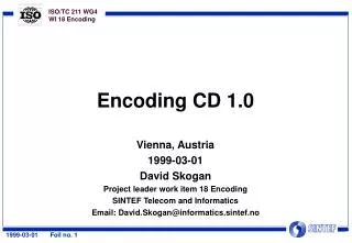 Encoding CD 1.0