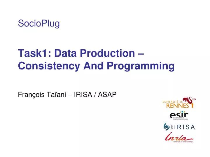 task1 data production consistency and programming