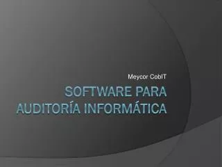 meycor cobit