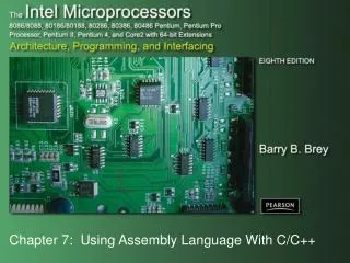 Chapter 7: Using Assembly Language With C/C++