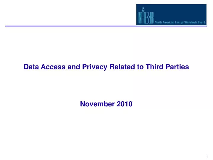 data access and privacy related to third parties november 2010