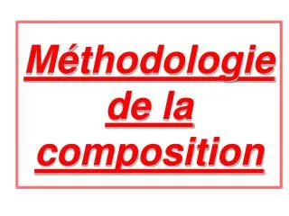 m thodologie de la composition