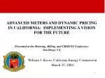 William J. Keese, California Energy Commission March 25, 2004 - slide 1