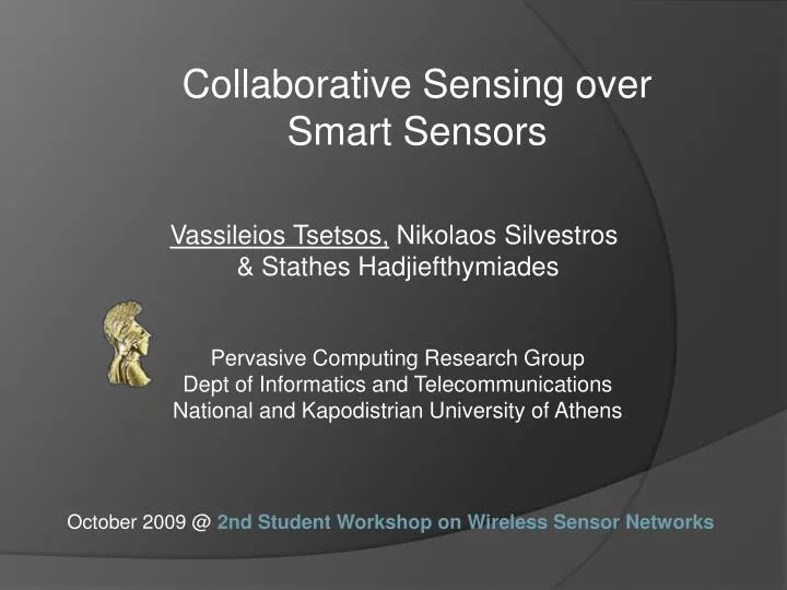 collaborative sensing over smart sensors