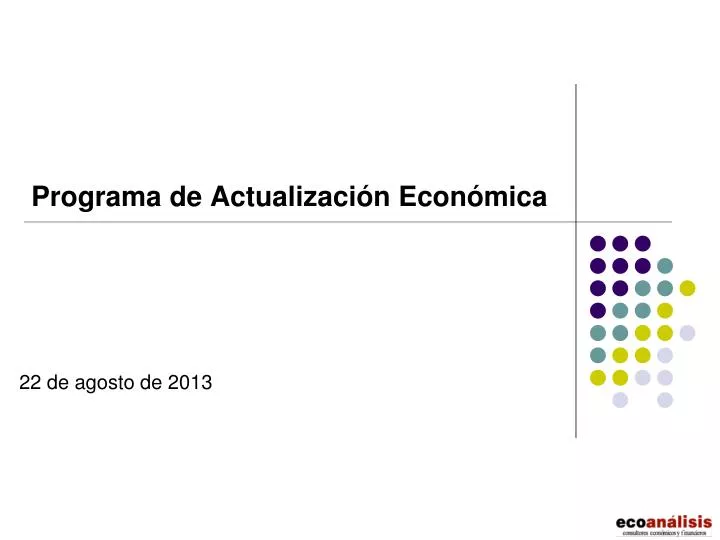 programa de actualizaci n econ mica