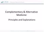 Complementary &amp; Alternative Medicine - slide 1