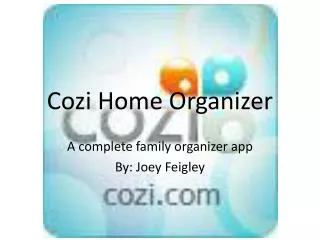 Cozi Home Organizer