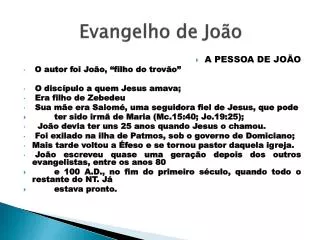 evangelho de jo o