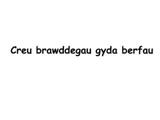 creu brawddegau gyda berfau