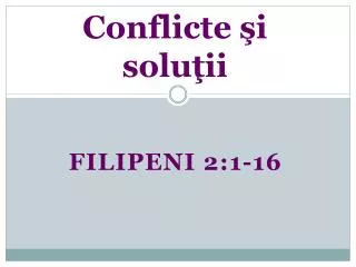 conflicte i solu ii